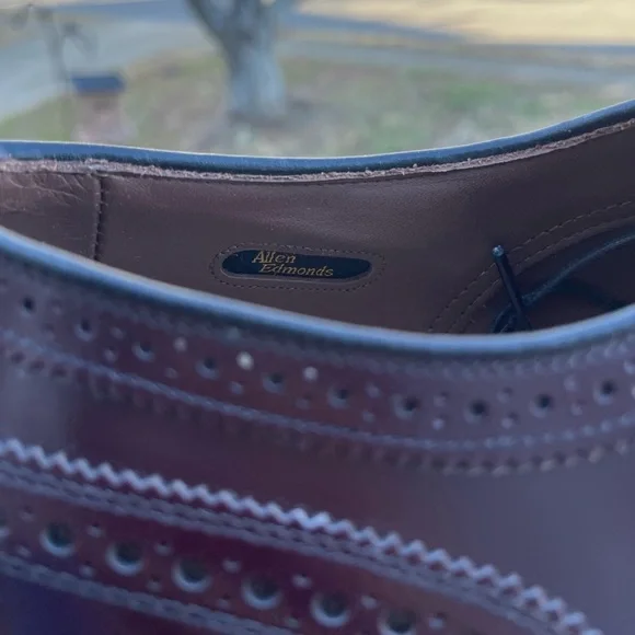 Brand New Allen Edmonds Vintage Cordovan Color Oxford Shoes - Picture 11 of 11